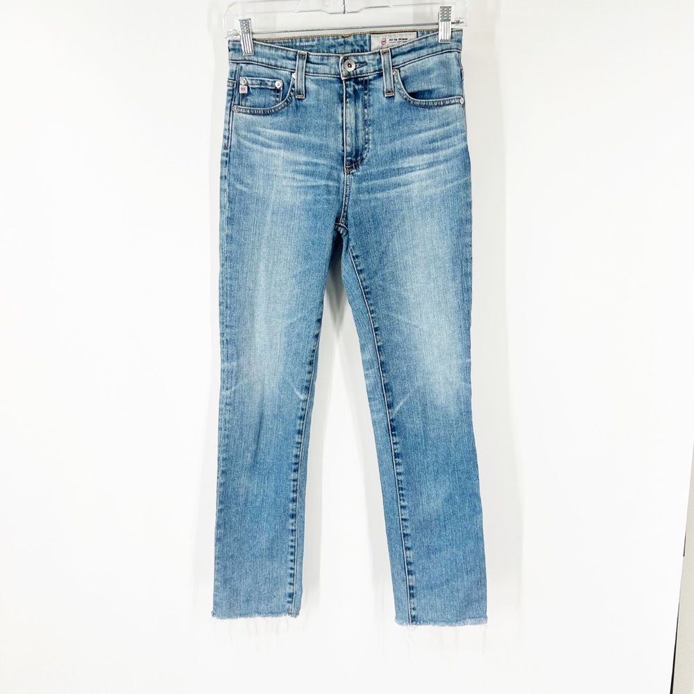 Ag Adriano Goldschmied The Isabelle Straight Crop Jeans Mid-Rise